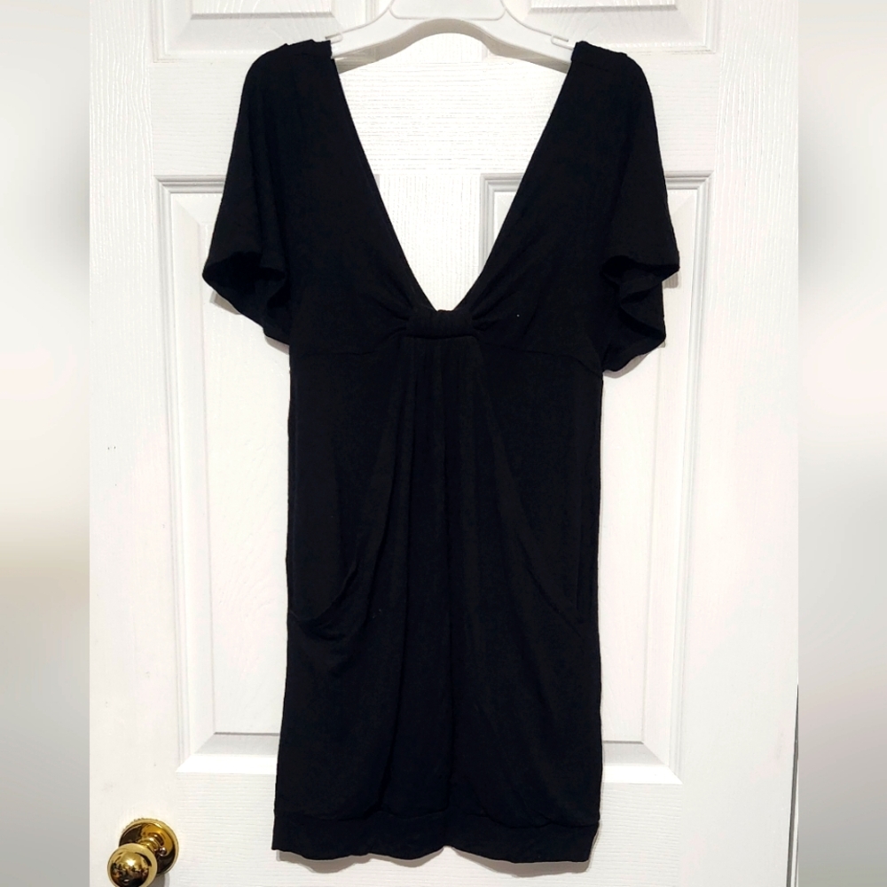 Elegant Double V-Neck Dress